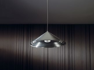 Ceiling Lamp Iris Silverplated
